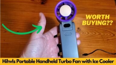 Hihvls Portable Handheld Turbo Fan with Ice Cooler Review – 199 Speeds & 20H Battery Life