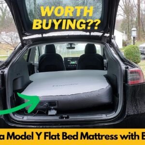 Havnby Tesla Model Y Juniper Auto-Level Car Mattress Review – Turns the Back Seat Fully Flat!