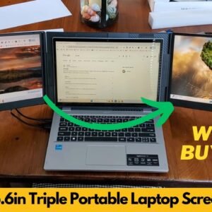 Domyfan 15.6in Triple Portable Monitor Screen Extender Review – FHD 1080P IPS for Mac & Windows