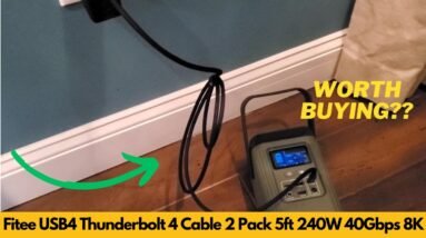 Fitee USB4 Thunderbolt 4 Cable Review – 2 Pack 5ft, 240W, 40Gbps, 8K Display & Fast Data Sync