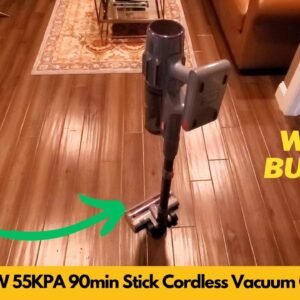 Zemmio 650W 55KPA 90min Cordless Vacuum Cleaner Smart Display Anti-Tangle V-SH1 Review & Unboxing