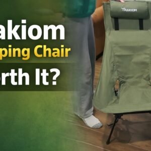 Trakiom High Back Portable Camping Chair Review – Lightweight Folding Chair with Head Support