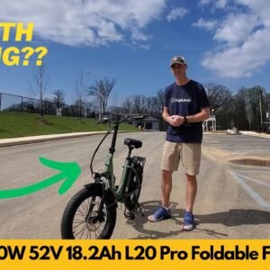 GOKEEP L20 Pro 1800W 52V 18.2Ah 20in Foldable Fat Tire Electric Bike Review & Unboxing