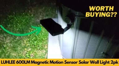 LUHLEE Magnetic Solar Lights Outdoor 600LM IP65 Waterproof Motion Sensor Security Light Review