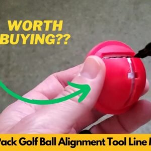AIUAIP Golf Ball Alignment Tool Set 3-Pack Ball Marker with Alignment Line Review & Unboxing