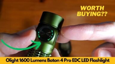 Olight Baton 4 Pro 1600 Lumens Rechargeable Small Pocket LED Flashlight Review & Unboxing