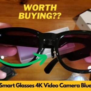 Amwentu AI Smart Glasses 8MP 4K Video Recording ChatGPT Voice Assistant Bluetooth Review & Unboxing