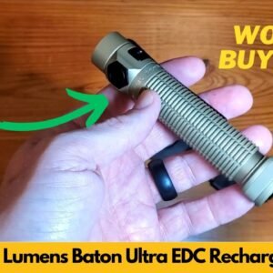 Olight Baton Ultra 1800 Lumens Small Pocket LED Flashlight Review & Unboxing (Olive Green)