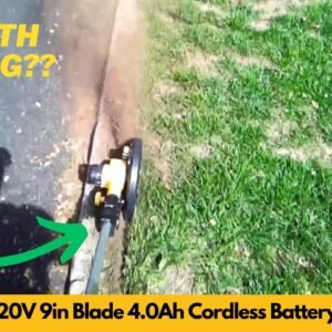 GarveeTech 20V Cordless Lawn Edger 9in Blade 4.0Ah Battery Powered Yard Trencher Review & Unboxing