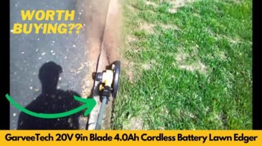 GarveeTech 20V Cordless Lawn Edger 9in Blade 4.0Ah Battery Powered Yard Trencher Review & Unboxing