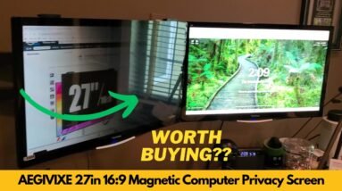 AEGIVIXE 27in 16:9 Magnetic Computer Privacy Screen Anti Blue Shield Unboxing & Review