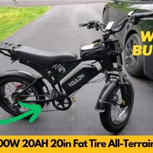 YOULON 1500W/2000W 20Ah 20in Fat Tire 38MPH All-Terrain Adult Electric Bike Review & Unboxing
