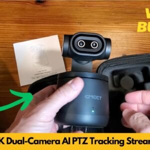 EMEET PIXY 4K Dual-Camera AI PTZ Camera with Tripod AI Tracking PDAF Sony Sensor Unboxing & Review