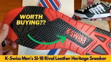 K-Swiss SI-18 Piano Leather Mens Classic Tennis Athletic Sneaker Shoe Unboxing & Review