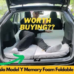 RELXTIME Tesla Model Y Memory Foam Portable Foldable Machine Washable Camping Mattress Review