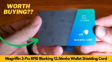 Magriffin 3-Pcs RFID Blocking 13.56mhz Card 0.29in Ultra Slim Contactless Payment Unboxing & Review