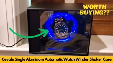 Cevale Single Automatic Watch Winder Aluminum Shaker with Quiet Japanese Motor Unboxing & Review