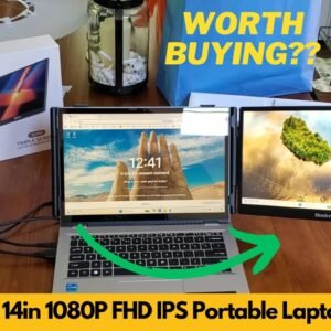 Blackview 14in 1080P FHD IPS Ultra Slim Portable Dual Laptop Monitor Unboxing & Review