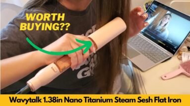Wavytalk Steam Sesh 1.38in Nano Titanium Hair Straightener Flat Iron with Detachable Comb Review