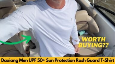 Daxiang Men UPF 50+ Sun Protection Long Sleeve Rash Guard Athletic Shirt Unboxing & Review