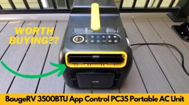 BougeRV PC35 3500BTU App Control Low Power Camping Portable Air Conditioner Unboxing & Review