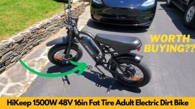 HiKeep Peak 1500W 48V 15.6Ah 16in All-Terrain Fat Tire Electric Dirt Bike Adult Motorcycle Review