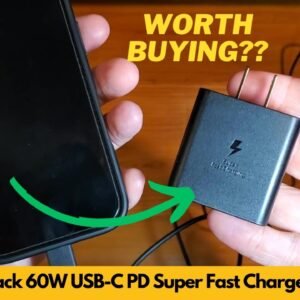 ANWPF 2-Pack 60W USB-C PD Super Fast Charger Block with 6ft Type-C Cable Unboxing & Review