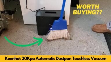 Keenhot Touchless Vacuum 20Kpa Automatic Dustpan Powerful Hair Vacuum Unboxing & Review