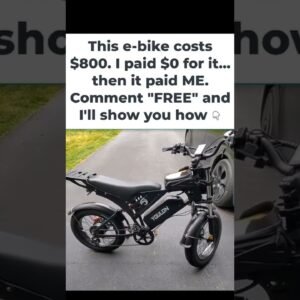 This E-Bike Cost Me $0 — Then It Paid Me