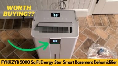 FYHXZYB 5000 Sq Ft 80 Pints Energy Star Wi-Fi Smart Compressor Dehumidifier Unboxing & Review