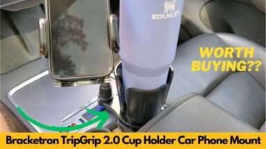 Bracketron TripGrip 2.0 2-in-1 Cup Holder Car Phone Mount Adjustable Gooseneck Unboxing & Review