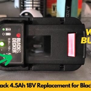 Munikind 2Pack 4.5Ah 18V Replacement Battery for Black and Decker HPB18 Unboxing & Review