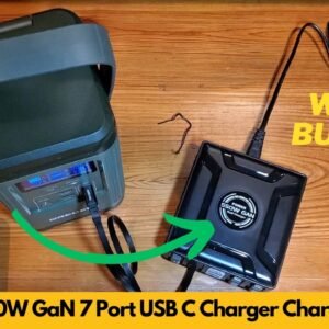 Aftertop 550W GaN 7 Port USB C Desktop Charging Station with 4 Retractable Cables Unboxing & Review