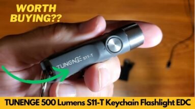 TUNENGE S11-T Rechargeable Keychain Flashlight 500 Lumens Unboxing & Review