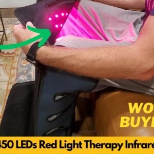 COMSYNC 450 LEDs 660nm 850nm Infrared Red Light Therapy Feet Boots Wrap Pad Unboxing & Review