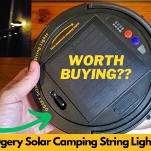 Ogery Solar Camping String Lights Rechargeable LED Tent Lights Review