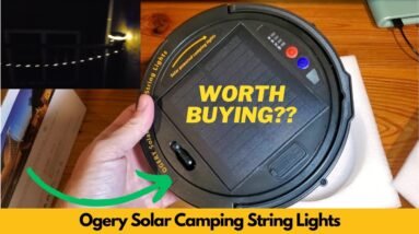 Ogery Solar Camping String Lights Rechargeable LED Tent Lights Review
