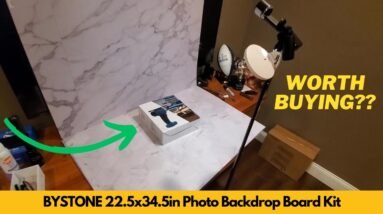 BYSTONE Product Photography Backdrops 22.5x34.5in 10Pcs 20Patterns Board Kit Unboxing & Review