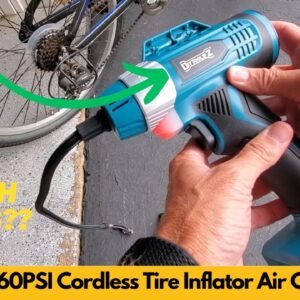 DIYtoolifz 160PSI Cordless Tire Inflator Makita 18V Battery Air Compressor Unboxing & Review