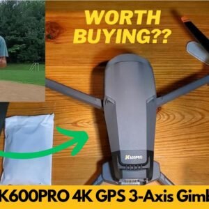 Karuisrc K600PRO 4K GPS Drone 3-Axis Gimbal EIS 5.5in Touchscreen Controller Unboxing & Review