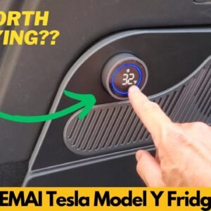 TEMAI Tesla Model Y 12V Side Trunk Car Refrigerator Cooler Review