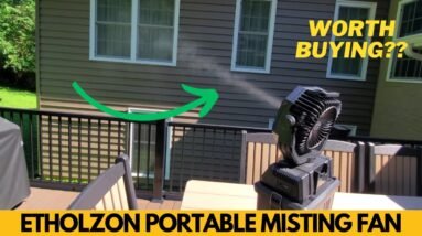 Etholzon 40000mAh Rechargeable Outdoor Misting Fan Review