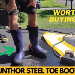 Hunthor Steel Toe Waterproof Rubber Work Boots Review