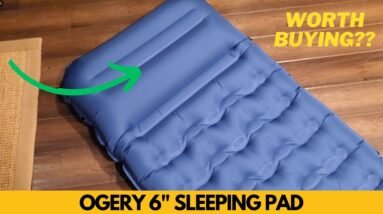 Ogery 6 Inch Extra Thick Camping Sleeping Pad with Pillow Review