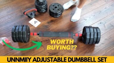 UNNMIIY 5-in-1 Adjustable Dumbbell & Kettlebell Set Review