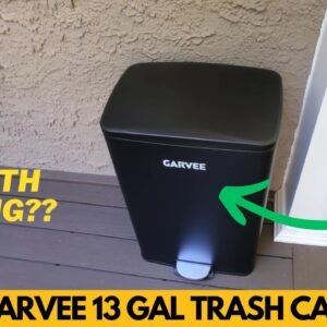 Garvee 13 Gal Stainless Steel Step Kitchen Trash Can Review
