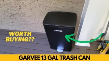 Garvee 13 Gal Stainless Steel Step Kitchen Trash Can Review