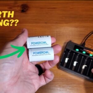 POWEROWL Universal Rechargeable C Batteries with Charger Review