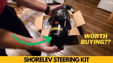 SHORELEV 200HP Outboard Hydraulic Boat Steering Kit Unboxing