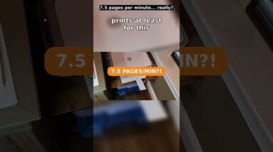 7.5 Pages Per Minute... Really? 🖨️